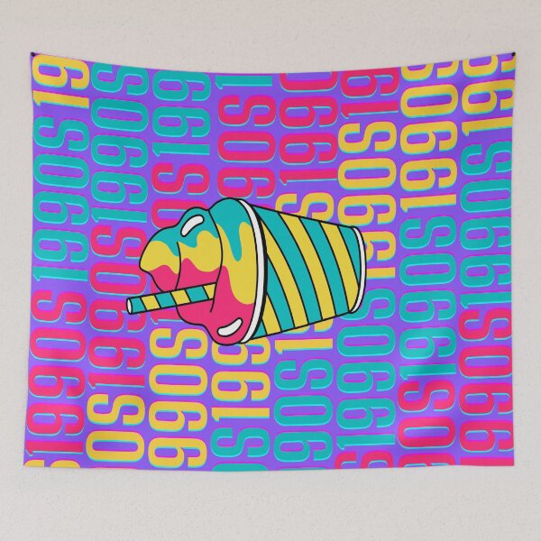 Item preview, 1990s retro design 7 - Purple Background designed and sold by PunjabanJatti.