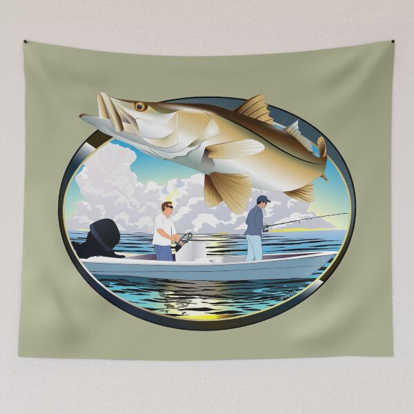 Item preview, Snook Fishing Sunset designed and sold by Color4Nature.