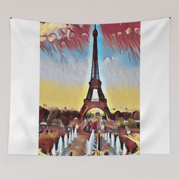 Item preview, Eiffel Tower Paris France Digital Art painting designed and sold by Frizzanteworld.