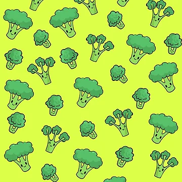 Artwork thumbnail, broccoli pattern 2 by NIKOMI STUDIO