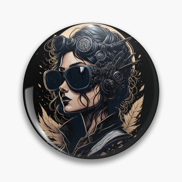 Item preview, Female Steampunk Aviator Portrait designed and sold by SoccaTamam.
