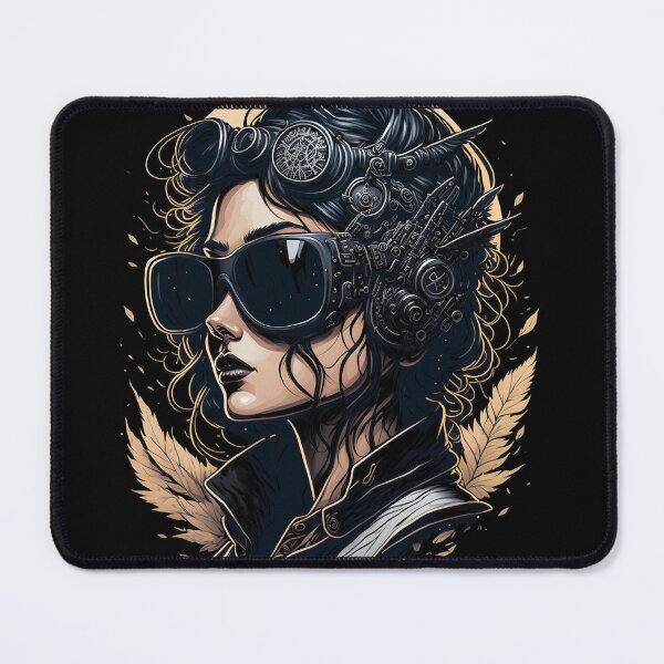 Item preview, Female Steampunk Aviator Portrait designed and sold by SoccaTamam.