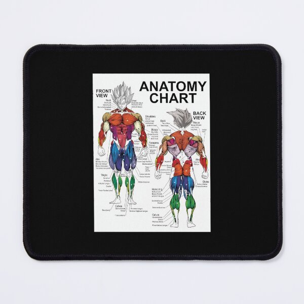 Item preview, Saiyan Anatomy Chart - Muscle Diagram - Anime Workout . designed and sold by gaelaedanesaa.