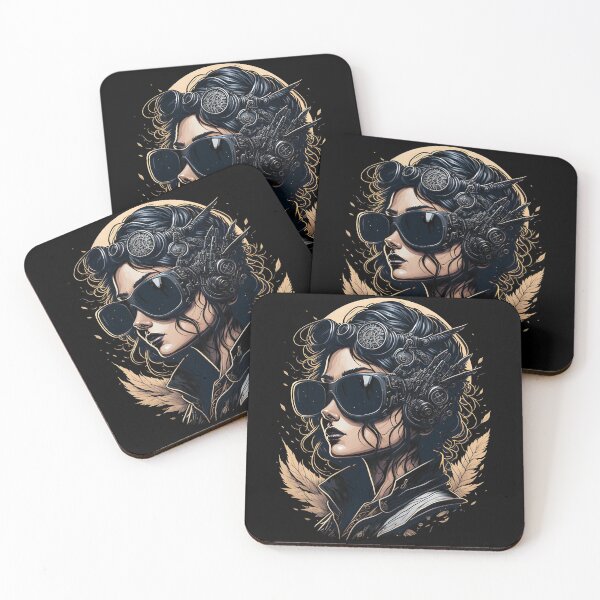 Item preview, Female Steampunk Aviator Portrait designed and sold by SoccaTamam.