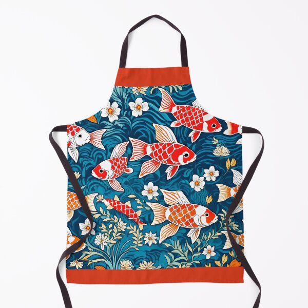 Item preview, Koi Fish in a Blue Pond designed and sold by kamilamonikazu.