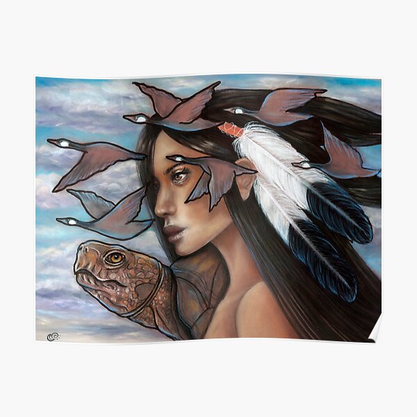 Sky Woman Iroquois Mother Goddess Poster