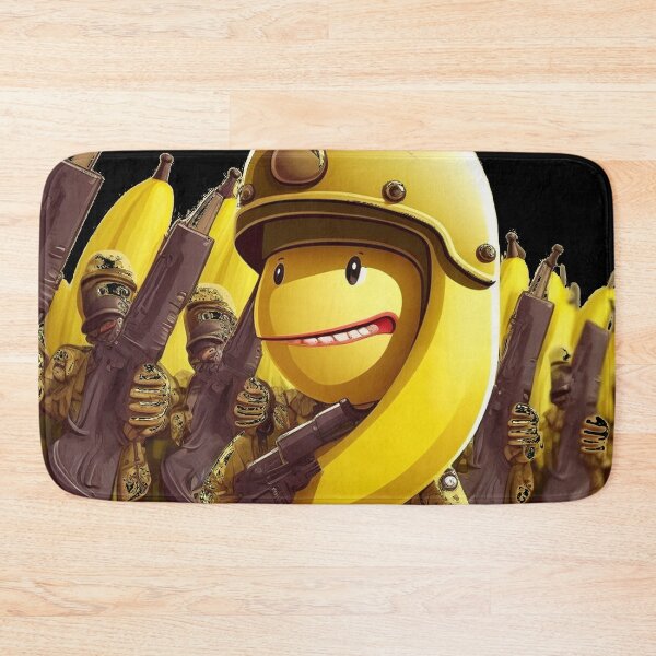 Item preview, Yellow banana soldier with a gun, live fruit designed and sold by AndrewWorld.