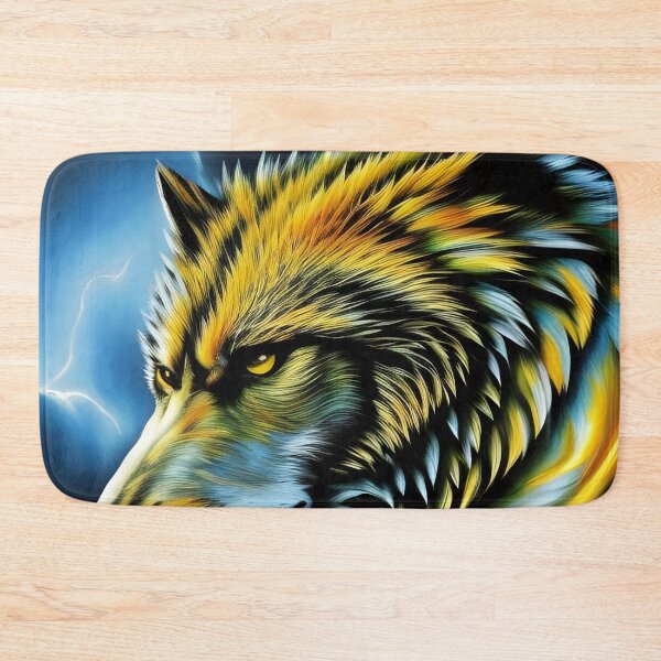 Item preview, Yellow Wolf, Ai Generated Art  designed and sold by ACC .