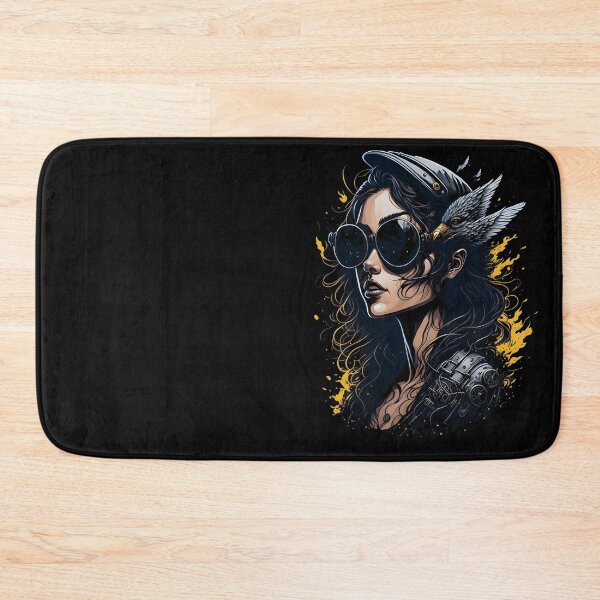 Item preview, Vintage Portrait Woman Pilot Steampunk Style designed and sold by SoccaTamam.