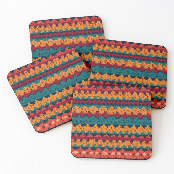 Item preview, Wintery modern design reminiscent of a knitted pattern designed and sold by Pflugart.