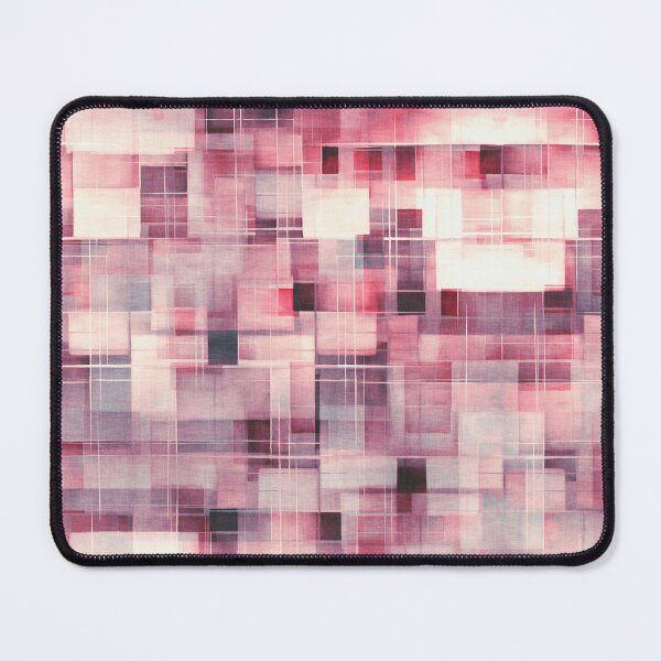 Item preview, Berries and Cream Cubes and Lines Abstract Deconstructed Plaid designed and sold by micklyn.