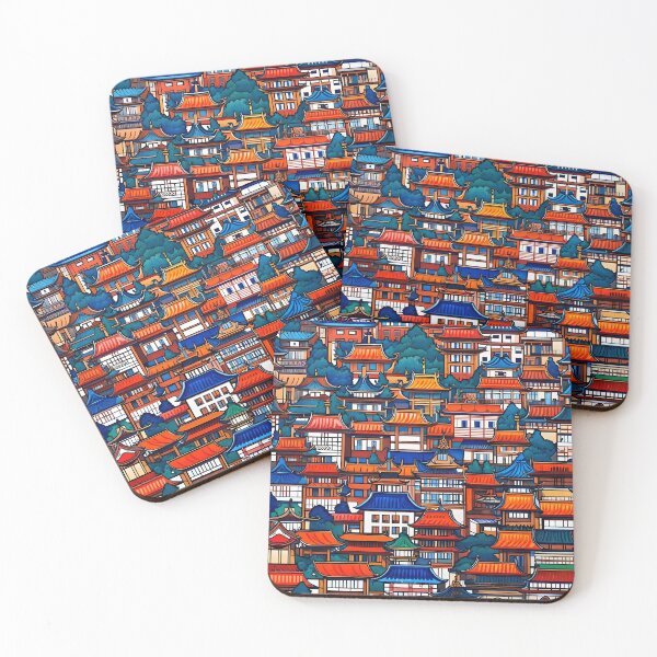 Item preview, Traditional Japanese Architecture in a Cartoon Style designed and sold by kamilamonikazu.