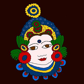 Buy Saraswati Maa Painting Colorful Art Handmade Art Wall Decor Drawing  Colorful Saraswati Maa Drawing Handmade Y2K Online in India - Etsy