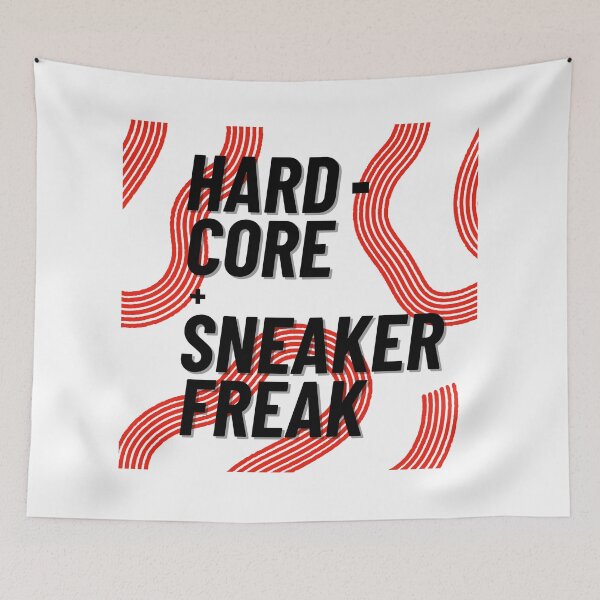 Item preview, Hard-core Sneaker Freak on White Background designed and sold by 45CreativeClub.