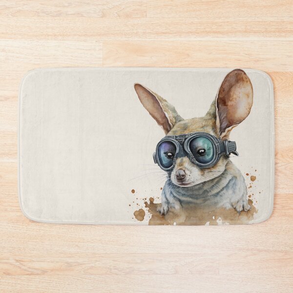 Item preview, Hopping Jerboa Wearing Goggles Watercolour Portrait designed and sold by Sturdust.