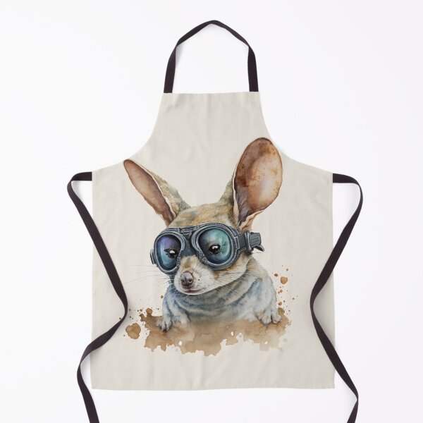 Item preview, Hopping Jerboa Wearing Goggles Watercolour Portrait designed and sold by Sturdust.