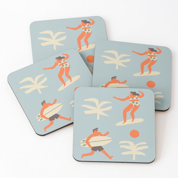 Item preview, Surfers and palms designed and sold by Tasiania.