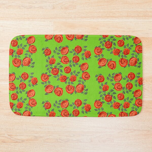Item preview, Red roses on a green background designed and sold by FlowerandDesing.