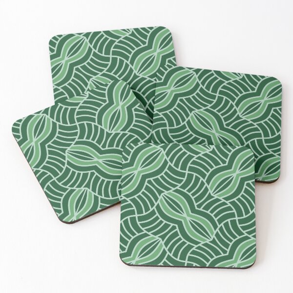Item preview, Geometric pattern in green designed and sold by BelleundBeau.