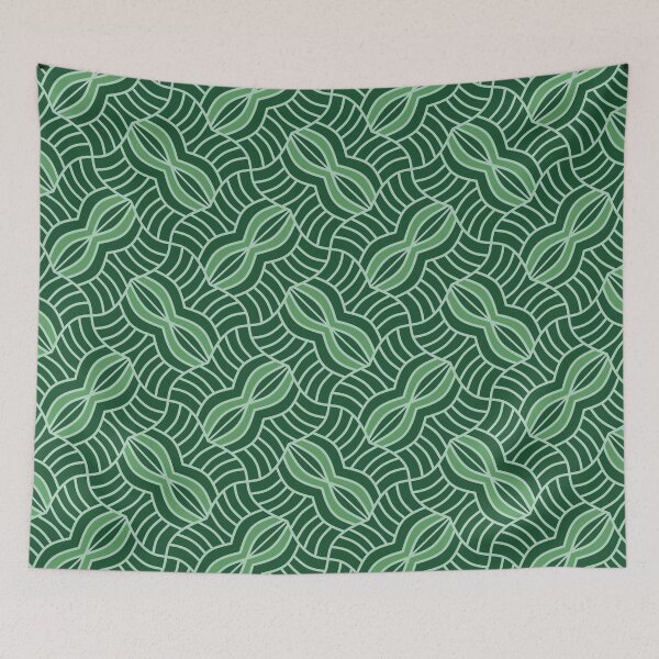 Item preview, Geometric pattern in green designed and sold by BelleundBeau.