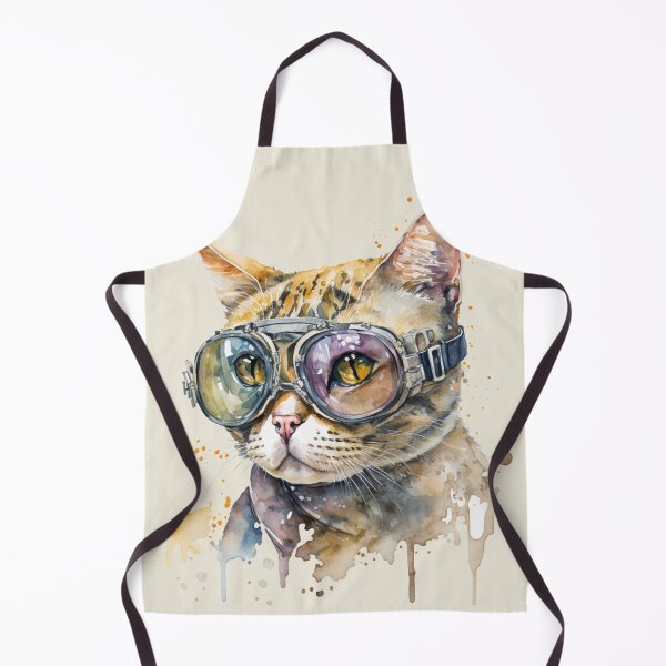 Item preview, Watercolor Cat Aviator Portrait designed and sold by Sturdust.
