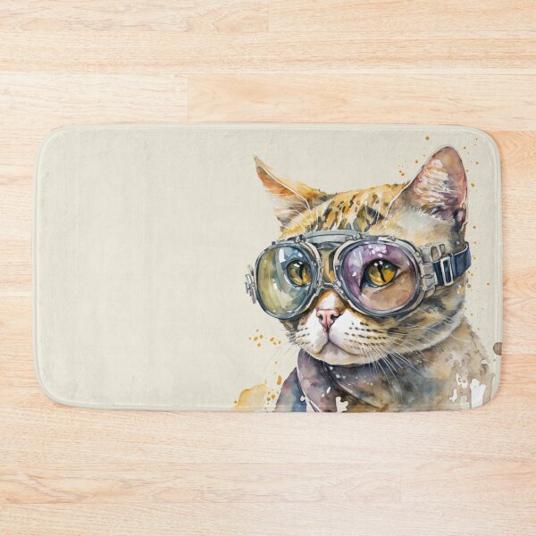 Item preview, Watercolor Cat Aviator Portrait designed and sold by Sturdust.