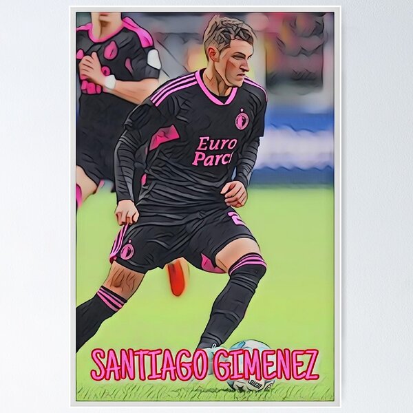 Santiago Gimenez Striker Posters for Sale Redbubble