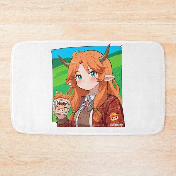 Item preview, Highland Cow Anime Girl designed and sold by FunnehGacha.
