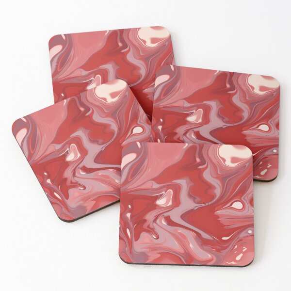Item preview, 3D Light Red Fluid Seamless Pattern designed and sold by aweartome.