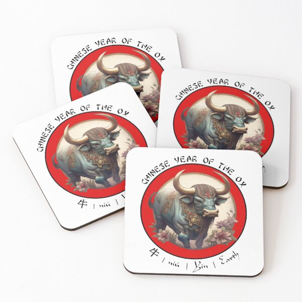 Item preview,  Colourful Chinese Year Of The ox Design designed and sold by SparkleBrush.