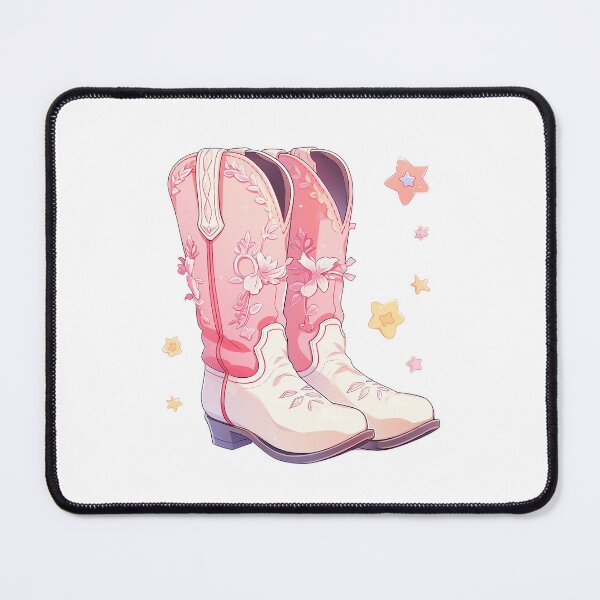Pink Western Cowboy Boot Rug