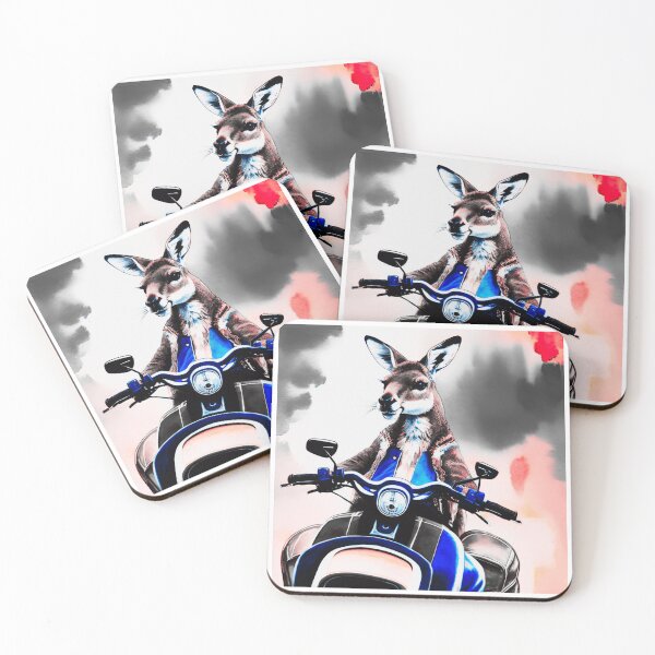 Item preview, Croozin - Roo on Motorbike designed and sold by TeeGeeTees.