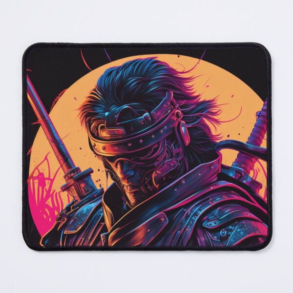 Item preview, Synthwave Warrior Samurai  designed and sold by ToxicDisign.
