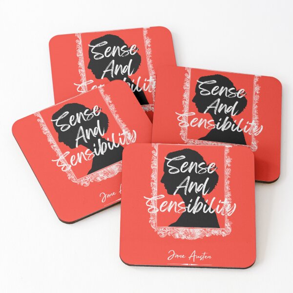 Item preview, Sense And Sensibility - Jane Austen -red- Book cover  designed and sold by Novelnook.