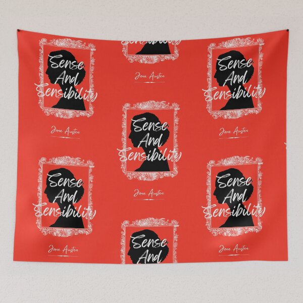 Item preview, Sense And Sensibility - Jane Austen -red- Book cover  designed and sold by Novelnook.