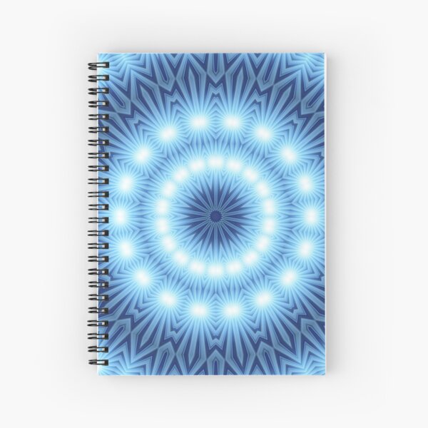 Blue Mandala Spiral Notebook
