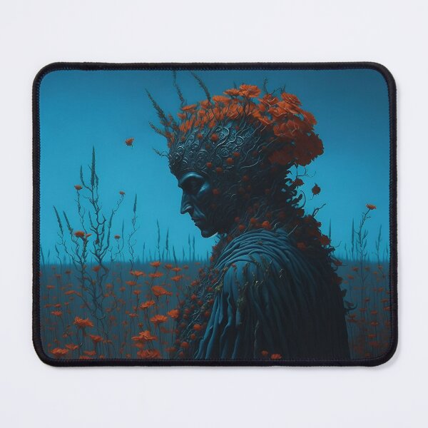 Item preview, Dark Fantasy painted world with red flowers designed and sold by Matthew Nikolaj.