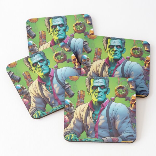Item preview, Frankenstein in the laboratory, retro, horror comic designed and sold by Mauswohn.