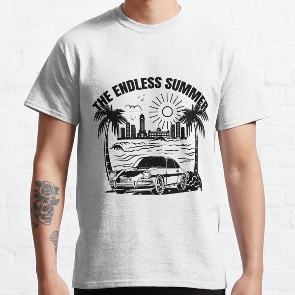 Los angeles endless summer, t shirt design silhouette