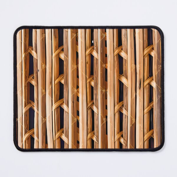 Item preview, Bamboo interlaced craft pattern horizon in natural colors designed and sold by Rostislav Bouda.
