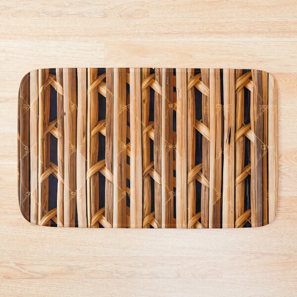 Item preview, Bamboo interlaced craft pattern horizon in natural colors designed and sold by Rostislav Bouda.