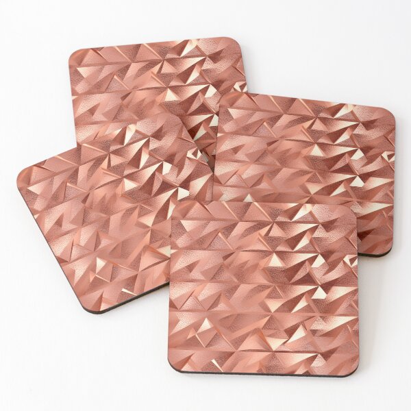 Item preview, Elegant Rose Gold Gleam: 3D Metallic Texture Seamless Pattern designed and sold by aweartome.