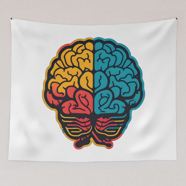 Item preview, brain of psychology designed and sold by BearsAndSkulls.