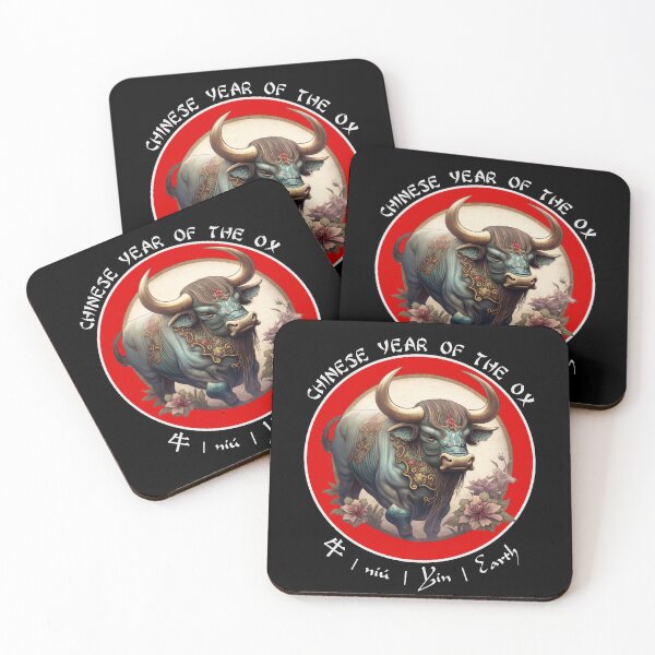 Item preview, Colourful Chinese Year Of The Ox Design designed and sold by SparkleBrush.