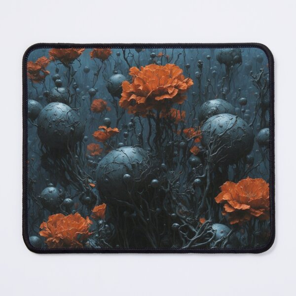 Item preview, Painted dark fantasy world with red flowers designed and sold by Matthew Nikolaj.