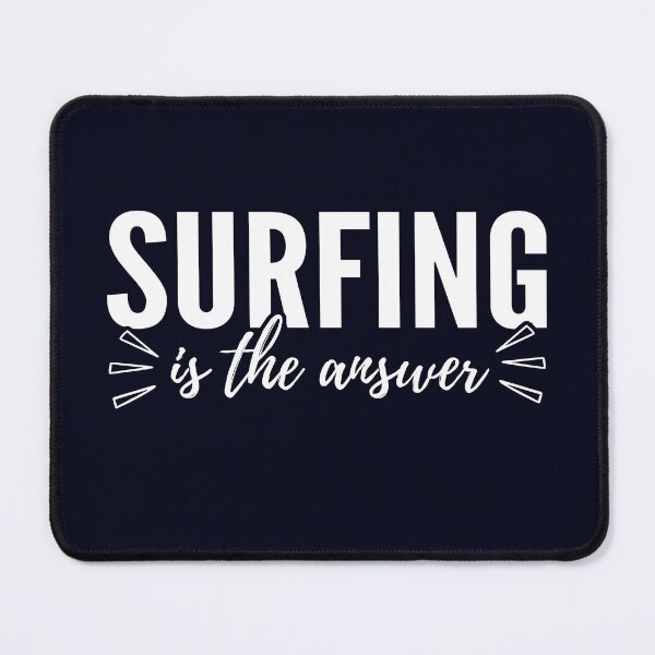 Item preview, Surfing Is The Answer - Funny Summer Surf Life Fan designed and sold by madtoyman.