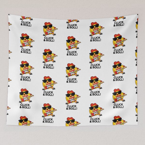 Item preview, Cluck And Roll Funny Chicken Puns  designed and sold by punnybone.