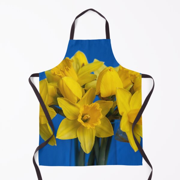 Item preview, Bouquet Of Daffodils against Blue Background designed and sold by Sonja Martin Photography.