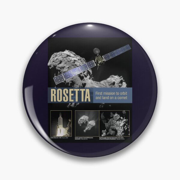 Item preview, Rosetta mission overview poster designed and sold by SolidEarthArt.