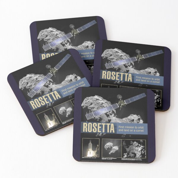 Item preview, Rosetta mission overview poster designed and sold by SolidEarthArt.